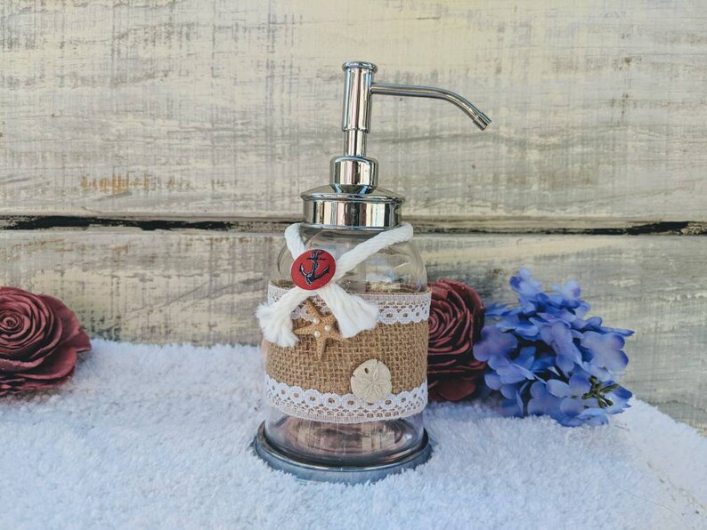 Nautical Liquid Soap Dispenser Coastal BathroomNautical Etsy