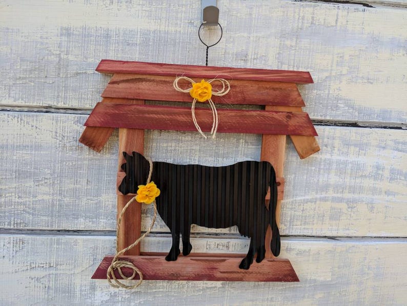 Metal Cow Country Kitchen Rustic Kitchen Wall Decor ...