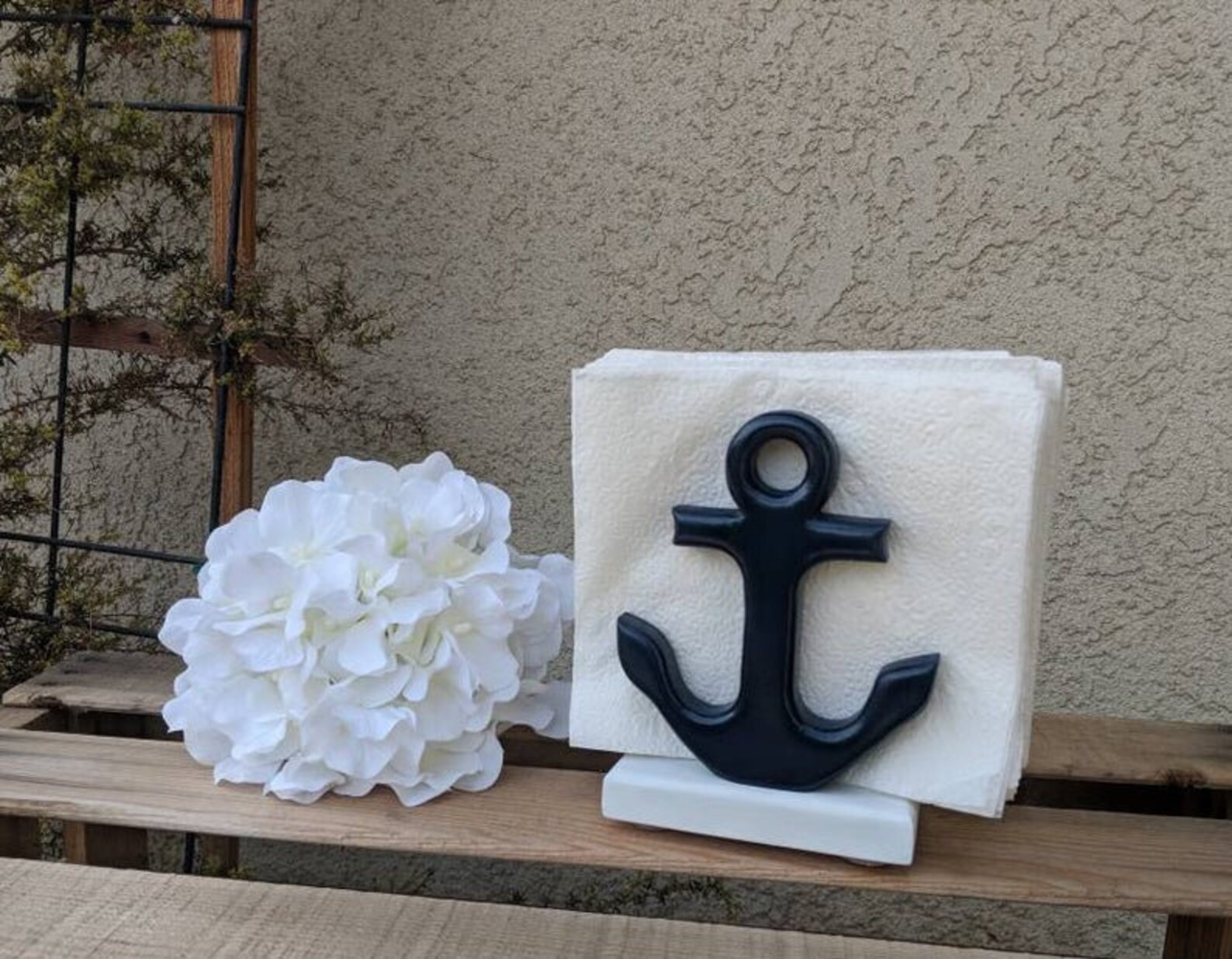 Anchor Medium Nautical Paper Towel Holder Napkin Holder OR Etsy