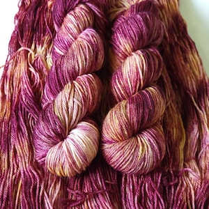 Mums - 100% Superwash Wool,  hand dyed, hand painted, worsted weight yarn