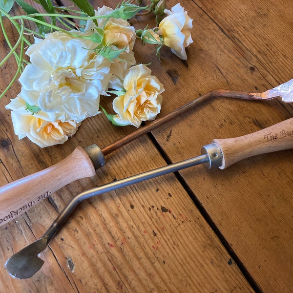 Copper version of the Buckhoe - a unique garden tool