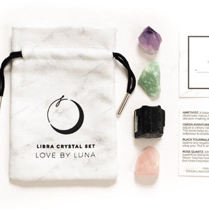 Libra Crystal Set | Libra Zodiac Crystal Set | Libra Crystals | Crystals For Scorpio | Libra Gifts | Gifts For Libra | Zodiac Crystals