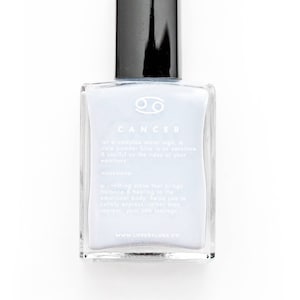 Cancer + Moonstone Nail Polish | Crystal Infused Nail Polish | Astrology Gifts | Zodiac Nail Polish | Cancer Gifts | Best Zodiac Gifts