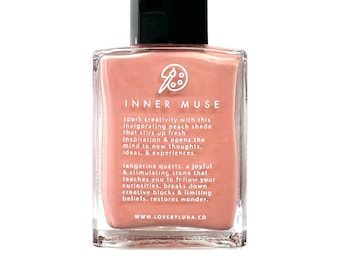 Inner Muse Nail Polish | Crystal Infused Nail Polish | Peach Nail Polish | Terracotta Nail Polish | Orange Nail Polish | Vegan Nail Polish