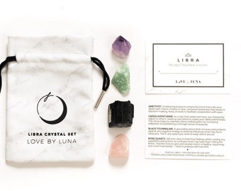 Libra Crystal Set | Zodiac Crystal Set | Libra Crystal | Libra Stone  | Libra Gift | Zodiac Gift | Libra Stone Beginner Crystal Kit For Her