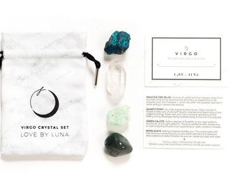 Virgo Crystal Set | Virgo Zodiac Crystal Set | Virgo Gift | Virgo Stone | Crystals For Virgo | Heal Crystal | Virgo Gift Set | Zodiac Gift