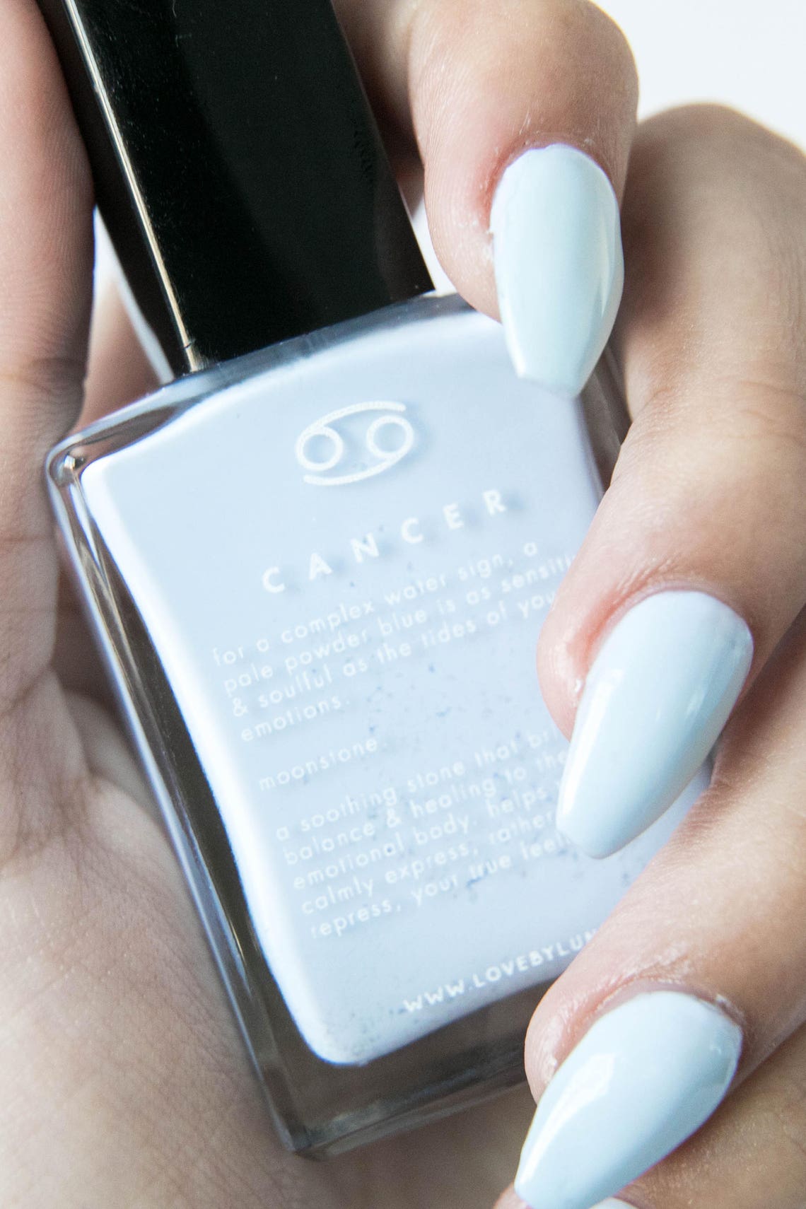 Cancer Moonstone Nail Polish Crystal Infused Nail Polish Etsy