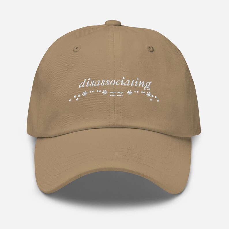 Busy Disassociating Embroidered Baseball Cap | Disassociate Baseball Hat | Dad Hat | Cute Dad Hat | Funny Baseball Cap | Witchy Baseball Cap