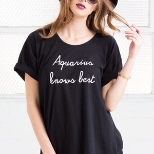 Aquarius Tee / Aquarius Shirt / Zodiac Tee / Zodiac Shirt / Zodiac Top / Zodiac Shirt For Women / Gifts For Her / Gift Ideas image 5