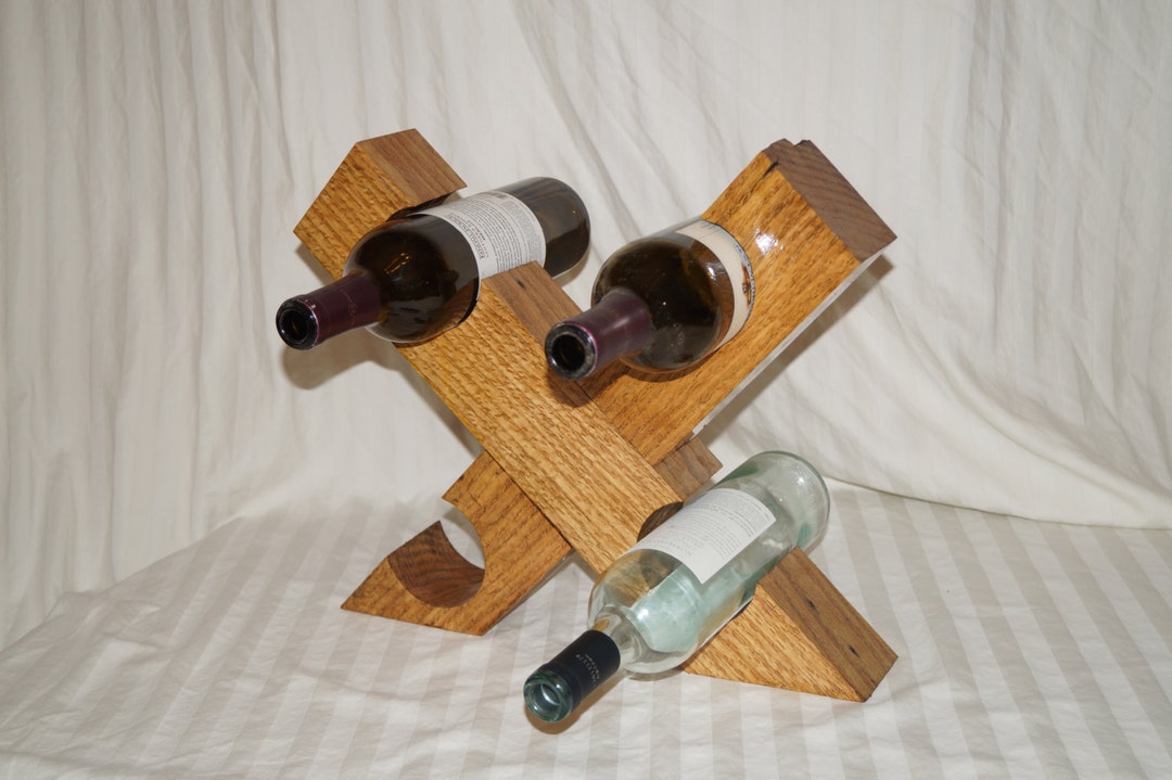 Rustic Wine Rack, Pallet Wood Wine Rack, Salvaged Wood Wine Rack, Table