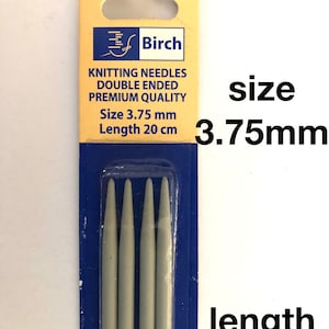 Double pointed and straight knitting needles sets: Metal & Plastic, Children's Sizes