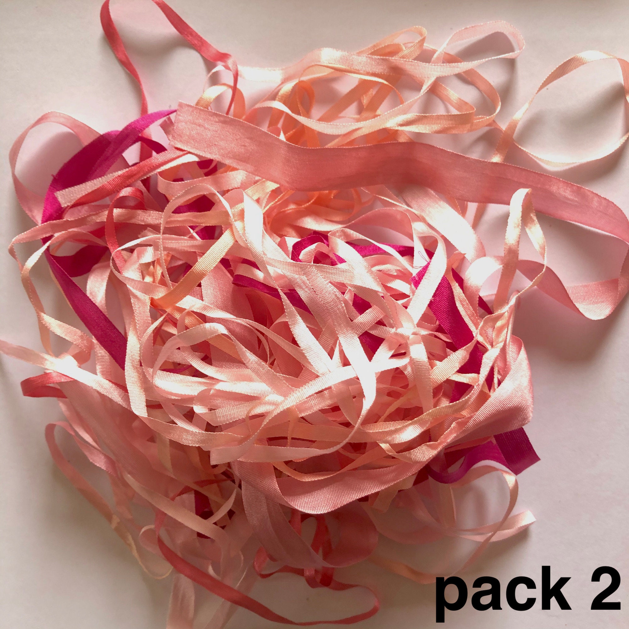 YLI Woven Silk Ribbon Packs Variety of Lengths Colours and Etsy Hong Kong