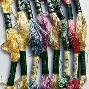 Hilo de bordar de rayón DMC: Lustrous Thread, paquete de 8 madejas