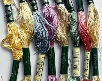 DMC Rayon Embroidery Floss: Lustrous Thread, 8 skein packs