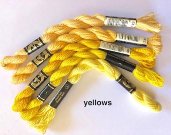 DMC Perle 3 cotton threads - packs of 5 skeins