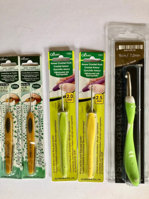 Crochet Hooks Plastic Handles, Steel and Tunisian Hooks 