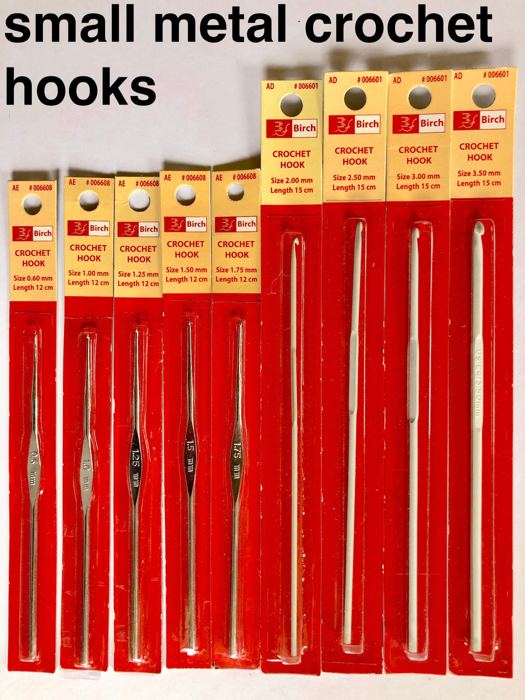 3.5mm BIRCH 15cm Aluminium Crochet Hook 3.5mm BIRCH 15cm Aluminium Crochet Hook