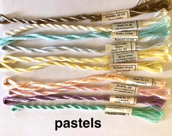 Rajmahal Embroidery Threads: Art Silk packs, Sadi threads, Copper & Gold Filament
