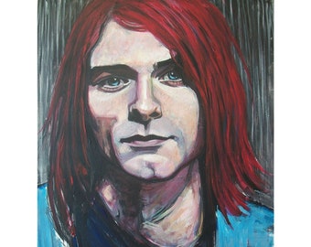 Kurt - 11x17" Print - Kurt Cobain Portrait Art by Erik Turner