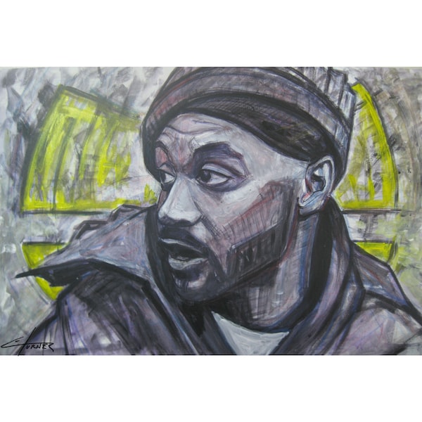 Ghostface Killah - 11x17" Signed Print - Wu-Tang Clan Fan Art by Erik Turner