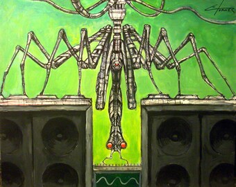 DJ Mechanoid - 11x17" Print - Art by Erik Turner