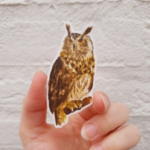 Gardien de la forêt : Autocollant vinyle hibou