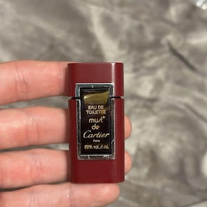 Womens Vintage Cartier Must De EDT Paris 4ml Splash Fragrance Perfume