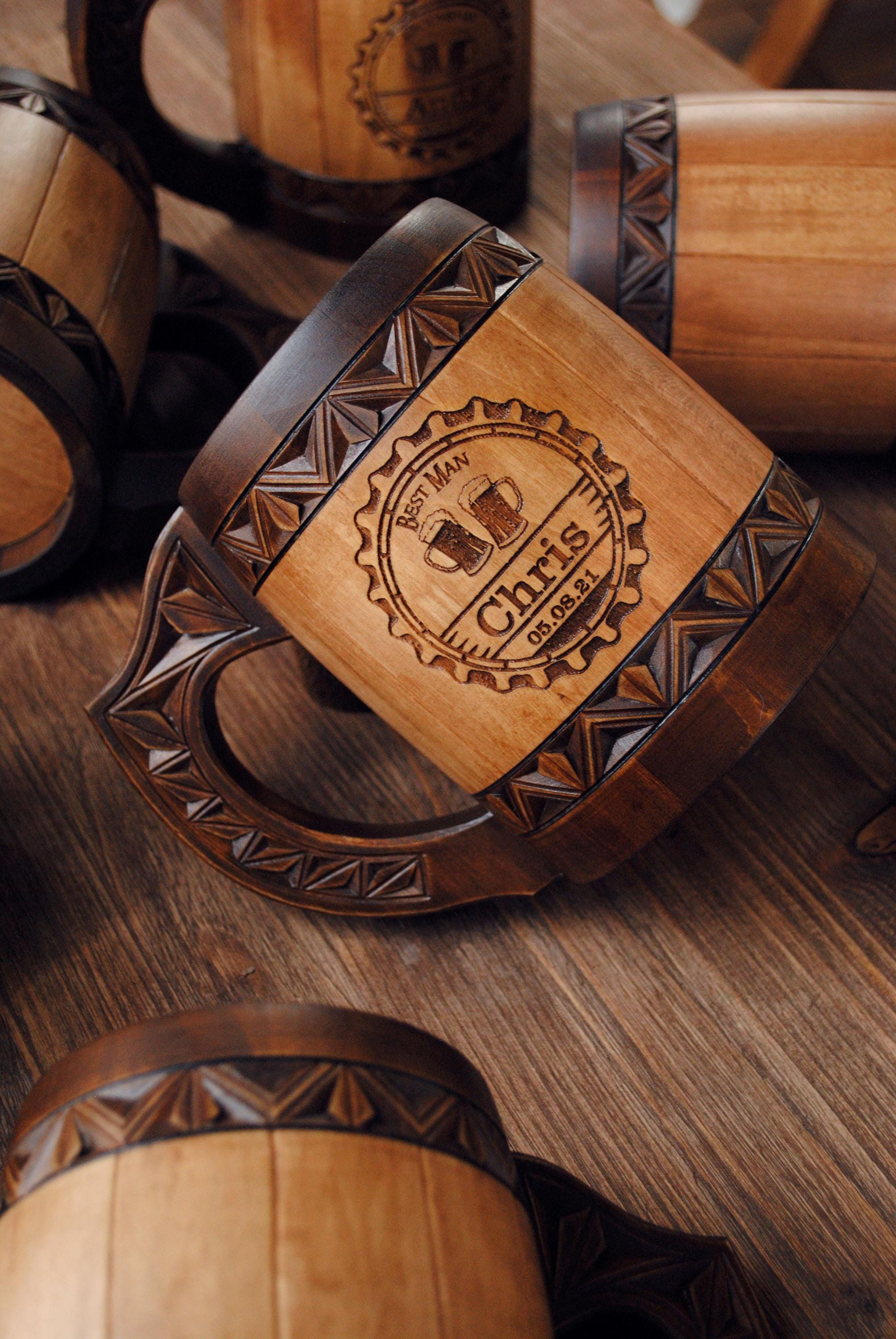 Groomsmen Beer Mug: Personalized Wedding Gift