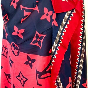 Louis Vuitton Gorgeous Colorful Monogram Wrap, Silk Blend