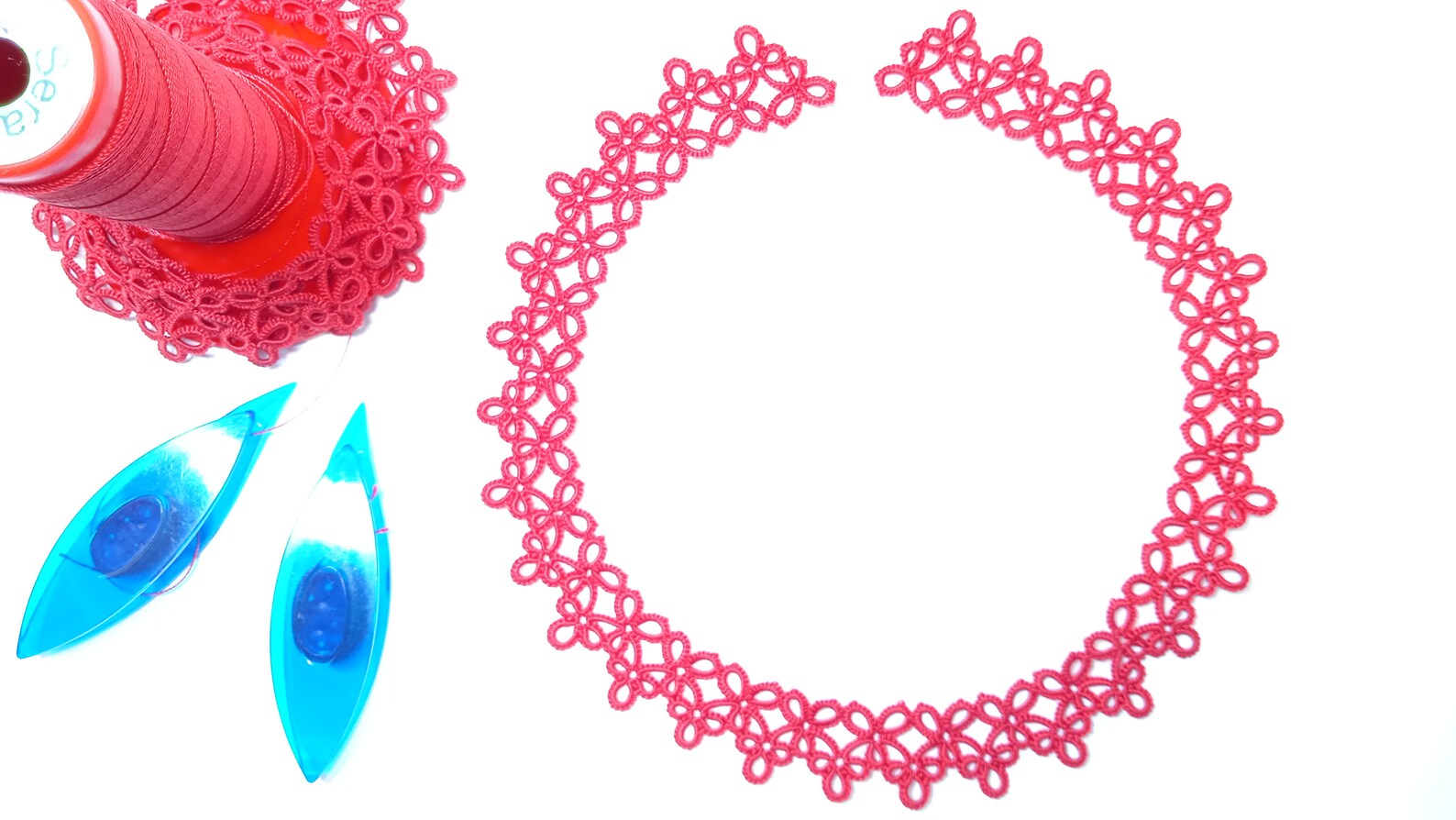 Necklace Alaina PDF Tatting Pattern Tatting Jewelry Pattern Etsy