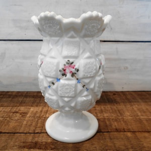 Vintage Westmorland Milk Glass Vase - Pineapple Shape