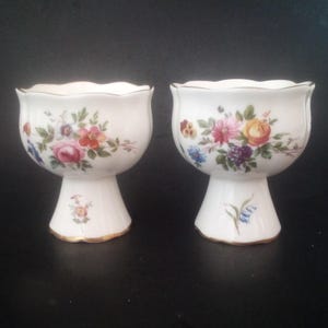 Set of 2 Minton Marlow Candle Candlestick Holders Bone China England