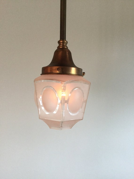 A8455 Antique Brass Pendant Ceiling Lights Set Of 3
