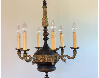 A8207 Art Deco Candle Chandelier