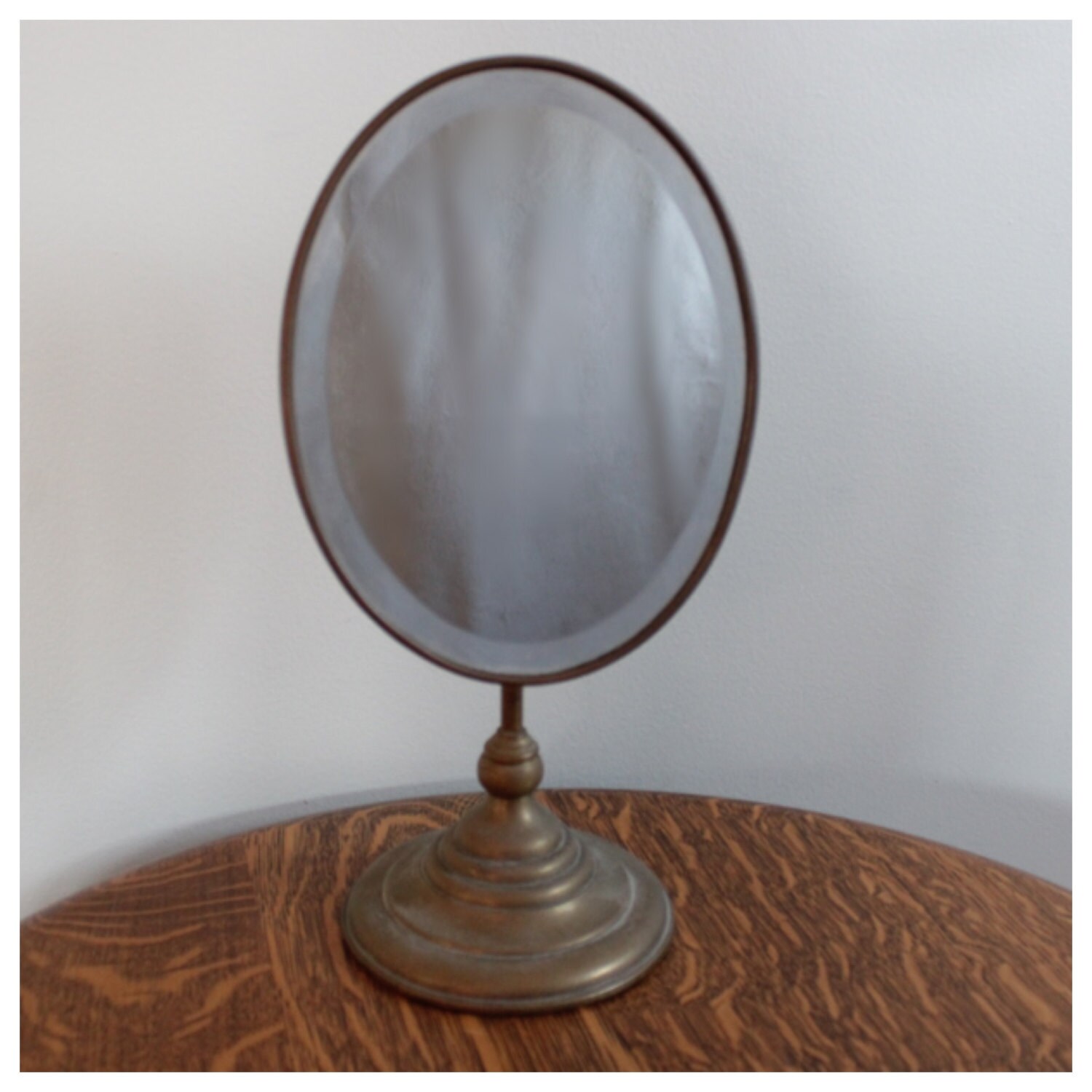 M4200 Antique Nickel Barber Shop Mirror Etsy