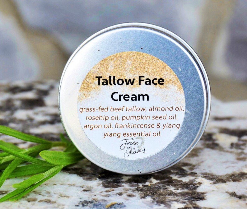 Tallow Face Cream Grassfed Night Cream Antiaging Etsy