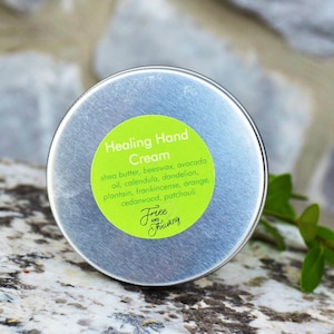 Healing Hand Cream, winter relief salve infused with healing herbs, for men and women image 1