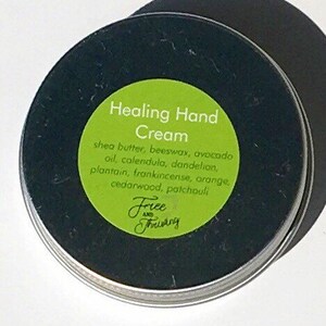 Healing Hand Cream, winter relief salve infused with healing herbs, for men and women afbeelding 3