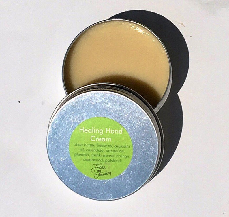 Healing Hand Cream, winter relief salve infused with healing herbs, for men and women afbeelding 2