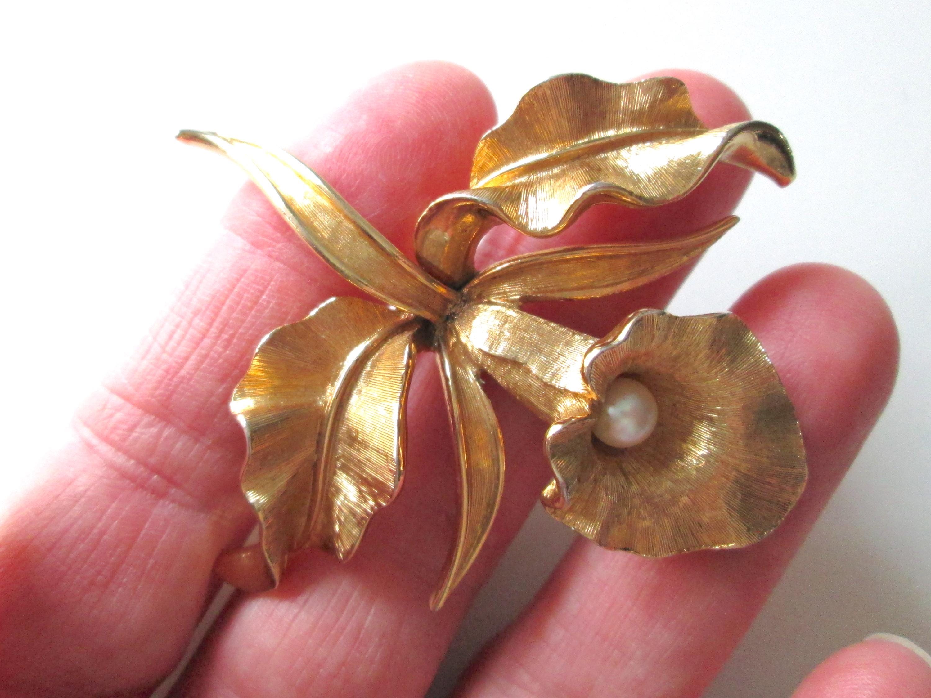 【希少】BOUCHER ブーシェ ブローチ フェイクパール ゴールド 希少】BOUCHER ブーシェ ブローチ フェイクパール ゴールド