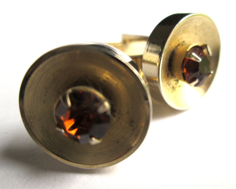 Boutons De Manchette The Competition - Or Doré Avec Strass - Neufs Avec étiquettes