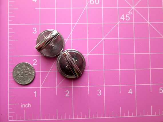 Vintage Bold Statement Cuff Links Cufflinks Black… - image 4