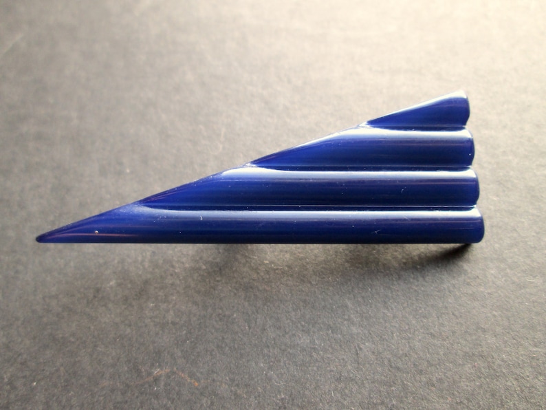 VINTAGE B + D Buch Deichmann 1980 Triangle Barrette Peigne plastique Danemark