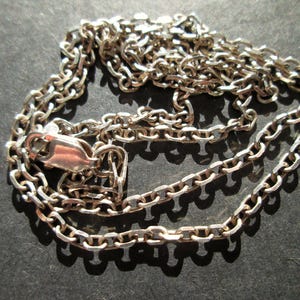 Timeless Vintage Cable Chain Sterling Silver Stamped 925 ITALY FNA
