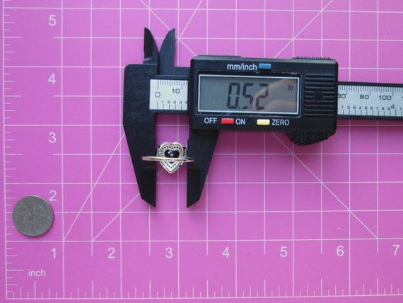 Adorable Vintage Statement Ring Sterling Silver S… - image 9