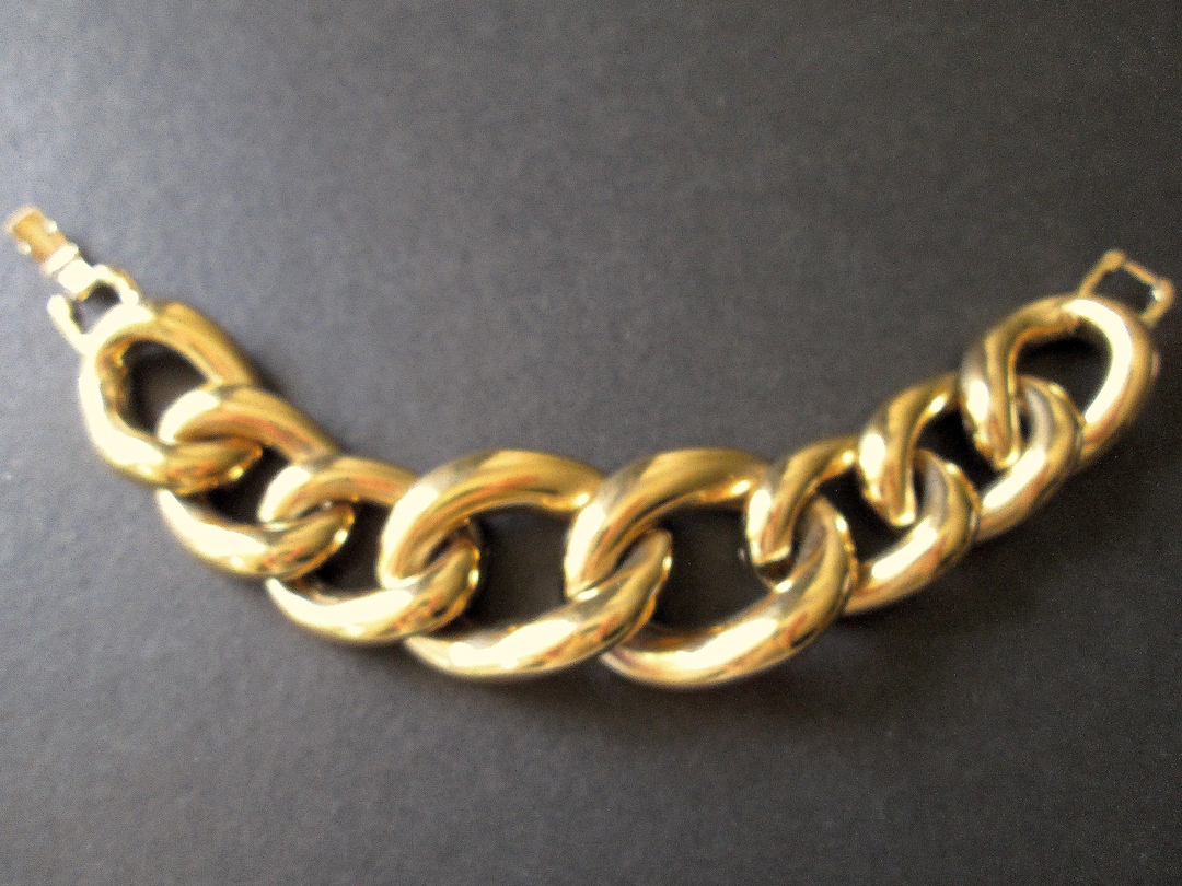 Stunning Vintage Bracelet Double Signed GIVENCHY OSCAR De La