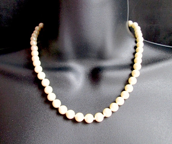 Vintage 4-Strand Faux Pearl Necklace, Silver Clasp w Rhinestones, Marked  Japan | eBay
