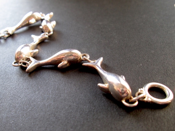 Ocean Whale Very Rare Vintage Navajo Sterling Silver Bracelet Ocean Whale Very Rare Vintage Navajo Sterling Silver Bracelet