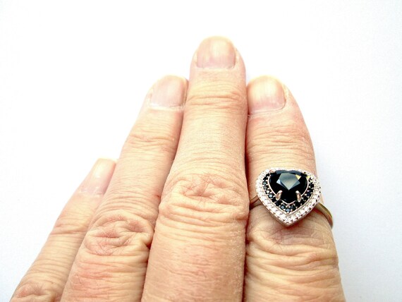 Adorable Vintage Statement Ring Sterling Silver S… - image 5