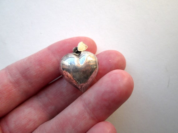 Timeless Vintage Locket Pendant Puffy Heart Sterl… - image 6